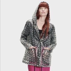 UGG Innes Clear Hood Waterproof Logo Rain Jacket